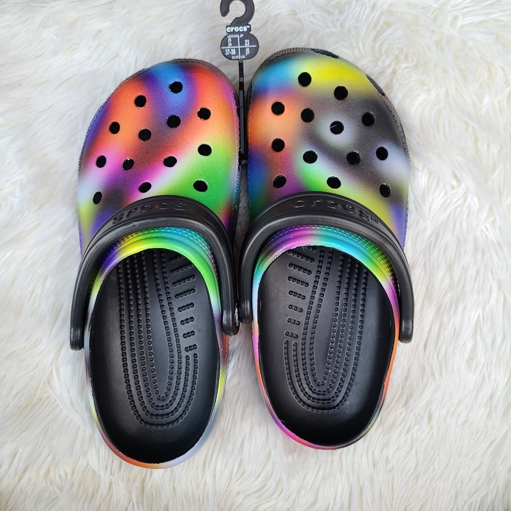 Crocs Classic Solarized Tie-Dye Size 7